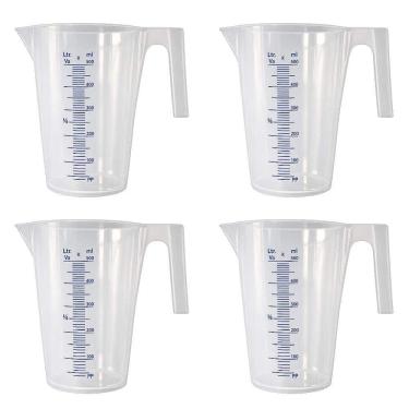 Imagem de Jarra Branca em Polipropileno 500Ml 4 Unidades BREMEN