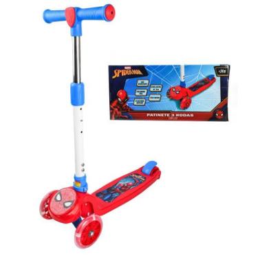 Imagem de Patinete 3d led spiderman terraco - Marvel