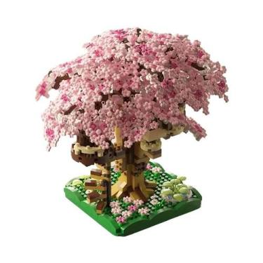 Imagem de Conjunto De Blocos De Montar Árvore De Cerejeira Com Luzes, Modelo Cas
