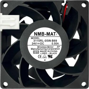 Imagem de Cooler 3115RL-05W-B69 24V 12W 0.5A 2L 2 Pinos 80X80X38MM A1 - NMB