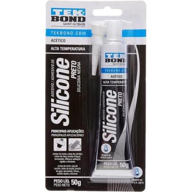 Imagem de Silicone Preto Aceti Alta Temp 50g Tekbond