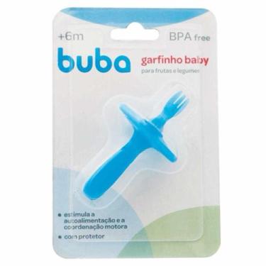 Imagem de Garfinho Baby para Frutas e Legumes - Azul - Buba - Buba Toys