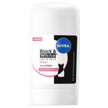 Imagem de Desodorante Antitranspirante em Barra Nivea Black & White Invisible Cl