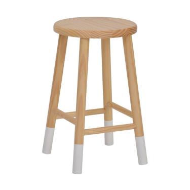 Imagem de Banco | Banqueta Jaú Natural e Branco