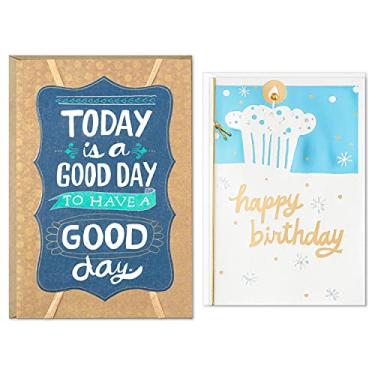 Imagem de Hallmark Pacote com 2 cartões de aniversário (Good Day e Cupcake)