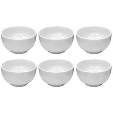 Imagem de Kit Com 6 Tigela de Porcelana 500ml Pote Bowl Cumbuca