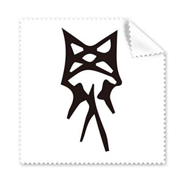 Imagem de Bone Inscription Chinês Sobrenome Personagem Luo Pano de Limpeza para Tela de Telefone Limpador de Óculos 5 peças