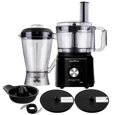 Imagem de Processador de Alimentos Britania All in One BMP900, 2 velocidades + pulsar, 900 W, Preto