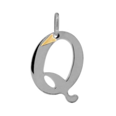 Imagem de Pingente Aço Letra Q com AU