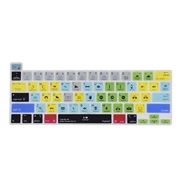 Imagem de Capa de teclado Adobe Premiere Pro Shortcuts para MacBook Pro 13 polegadas M2 M1 A2338 A2289 A2251 e MacBook Pro 16 2019 Touch Bar e Touch ID e Retina Display