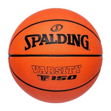 Imagem de Bola De Basquete Spalding Varsity Tf-150 Com Selo Aprovacao Fiba Borracha Laranja