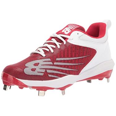 Imagem de New Balance FuelCell 4040 V6 Tênis de beisebol masculino de metal, Equipe vermelho/branco, 45