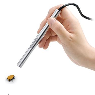 Imagem de Câmera microscópio digital com bolso USB Supereyes | Zoom 200x | Microscópio de inspeção portátil | Microscópio portátil para crianças, Prata