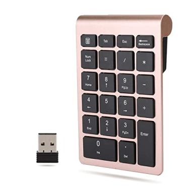 Teclado numérico sem fio Teclado numérico Teclas numpad portátil 2,4 GHz  Número de contabilidade financeira Extensões de teclado 10 Tecla para  Laptop PC Desktop Nota