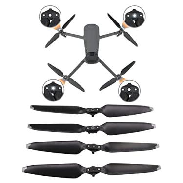 Imagem de Zyyini Hélices de drone para Mavic 3, 2 pares de hélices de substituição de drone de hélices de liberação rápida 9453F combo de hélices de reposição, peças de reposição para quadricóptero (prata)