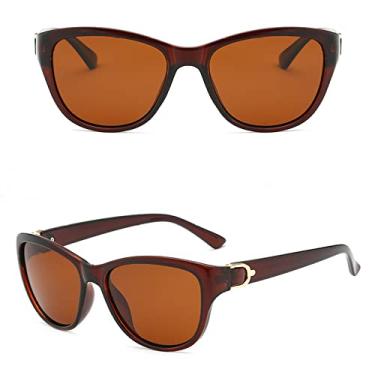 Imagem de Óculos de sol de luxo design olho de gato polarizados masculinos femininos elegantes óculos de sol femininos para condução Óculos de sol, C2, polarizados