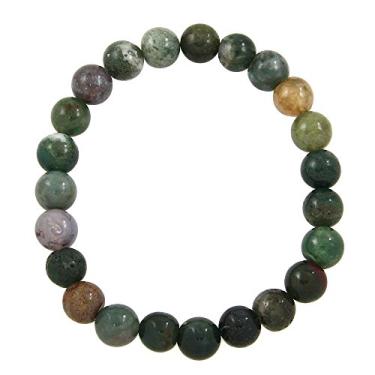 Imagem de Pulseira unissex Falari de 8 mm com pedras semipreciosas naturais e el sticas