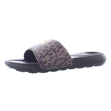 Imagem de Nike Sandália feminina Victori One Slide Print, Archaeo marrom/preto/chocolate claro/ouro metálico, 7