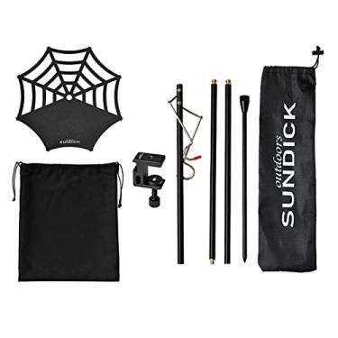 Imagem de Tingpai Bandeja de luz portátil de aço inoxidável leve Bandeja de poste de lâmpada Suporte de lâmpada Suporte acessório de acampamento