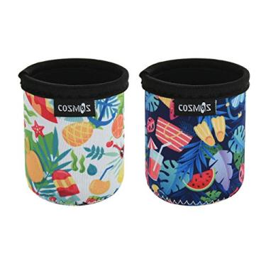 Imagem de (220ml Holiday Pattern (2 Pcs)) - CM Soft Neoprene 220ml Mini Can Sleeves Insulators Can Cooler Sleek Can Covers for Energy Drink & Beer Cans (220ml Holiday Pattern (2 Pcs))