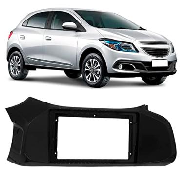 Imagem de Expex Moldura De Painel 2 Din 9" Polegadas - Onix 2011/2012/2013 - Black Piano