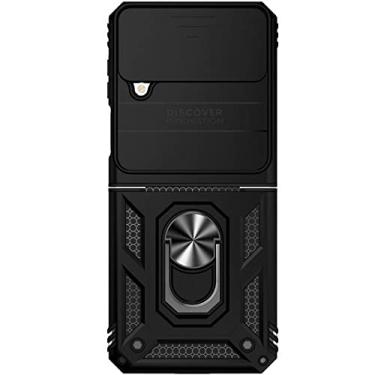 Imagem de Estojo dobrável para suporte de anel de dedo à prova de choque para Samsung Galaxy Z Flip4 5G Flip3 Flip 4 Zflip4 Flip 3 Proteção sem impressão digital, preto, para Samsung Z Flip 4