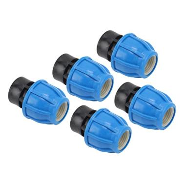 Imagem de Encaixes de Encanamento, 5 PCS Conector Rápido de Tubo Rosca Fêmea de Baixa Resistência Sem Vazamento Direto para Conexão de Tubo de PVC PPR (25xG1/2)