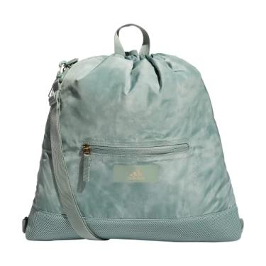 Imagem de adidas Bolsa tiracolo conversível Squad, Pedra lavada, verde prata/dourado, One Size, Bolsa tiracolo conversível Squad