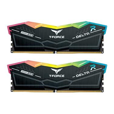 Imagem de TEAMGROUP Módulo de memória RAM T-Force Delta RGB DDR5 Ram 32GB (2x16GB) 6000MHz PC5-48000 CL30 Desktop para chipset 600 série 700 XMP 3.0 pronto preto - FF3D532G6000HC30DC01