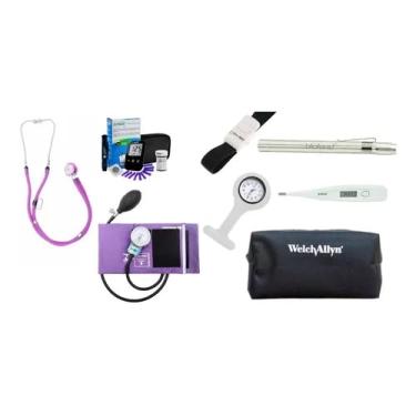 Imagem de Kit P/Estagio Enfermagem + Medidor Glicose Lite - P.a. Med (LILAS)