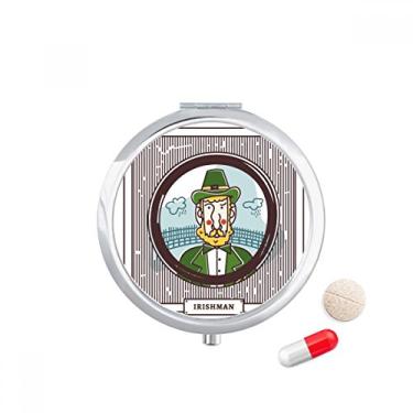 Imagem de Porta-comprimidos Irishman Green Husbandry Ilustration, caixa de armazenamento de remédios