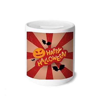 Imagem de DIYthinker Caixa de moedas de cerâmica com desenho de Halloween e fonte de dinheiro