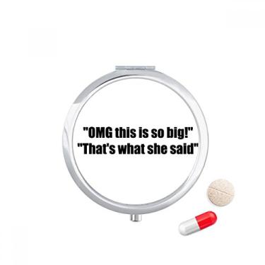 Imagem de Caixa de armazenamento de medicamentos This is So Big com citação de piada