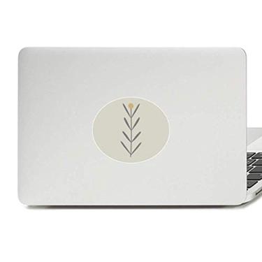Imagem de Adesivo de notebook com estampa de plantas abstratas de grama com emblema de vinil para laptop