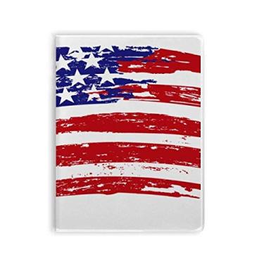 Imagem de Caderno de capa macia com estampa de estrelas e listras Bend America Country Flag