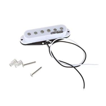 Imagem de Wilkinson LOW GAUSS Vintage Tom Cerâmica Captador Single Coil para Ponte de Guitarra Strato, Branco