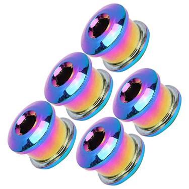 Imagem de Parafuso da roda dentada, parafusos da coroa instalam facilmente portátil resistente à prova de ferrugem para bicicletas de estrada para bicicletas de montanha(Colorido)