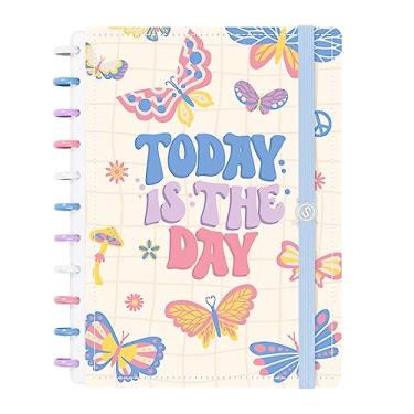 Imagem de Caderno De Disco ISCOOL Inteligente G Borboletas Coloridas