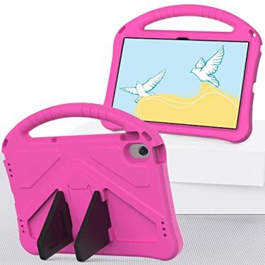 Imagem de Capa protetora para tablet Capa para Huawei Matepad Pro 10.8 (versão 2021/2019), capa para Nokia T20, capa para tablet para crianças Capa à prova de choque, alça + alça de ombro (Color : Rose Red)