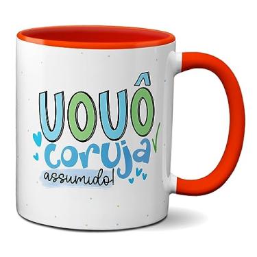 Imagem de Caneca Feliz Dia Dos Avós Presente Vovô Coruja Assumido! (Vermelha)