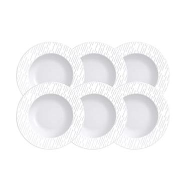Imagem de Kit Prato Raso Tramontina Marie em Porcelana Decorada 27 cm 06 Peças