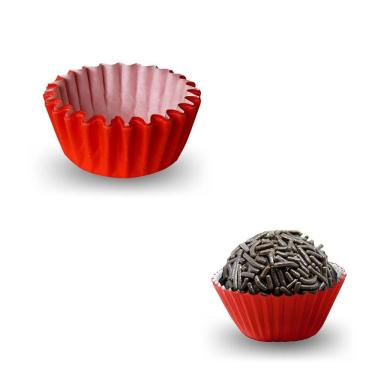 Imagem de Forminhas De Papel Branca Doces Brigadeiro Docinho Vários Tamanhos 1000un