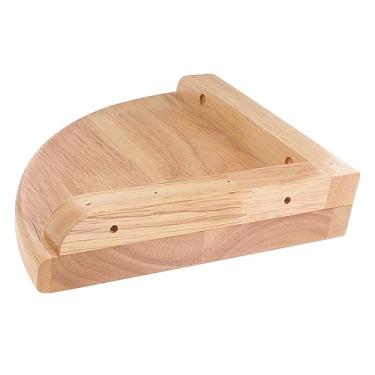 Imagem de Homoyoyo Prateleira De Canto Estante De Madeira Estantes Montadas Na Parede Prateleira De Canto De Madeira Prateleira De Canto De Parede Com Acabamento Em Madeira Prateleira De Exibição De