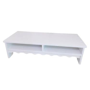 Imagem de Veemoon Rack De Armazenamento De Mesa Mesa De Escritório Monitor De Mesa Monitores De Computador Suporte De Computador Suporte Para Laptop Com Armazenamento Monitor De Mesa Prateleira