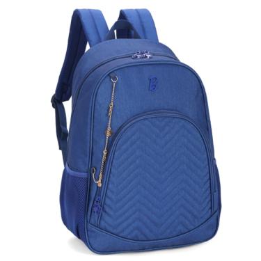 Imagem de Mochila de Costas Feminina Barbie Azul Escolar Luxcel