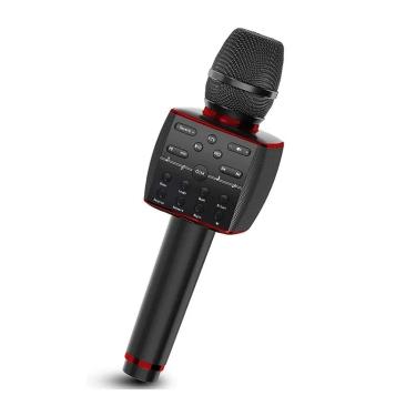 Imagem de Karaoke microfone bluetooth sem fio profissional dinâmico microfone portátil máquina de cantar para