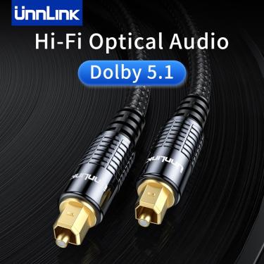 Imagem de Cabo coaxial de 1m 2m spdif do cabo de áudio ótico de digitas de alta fidelidade de unnlink para