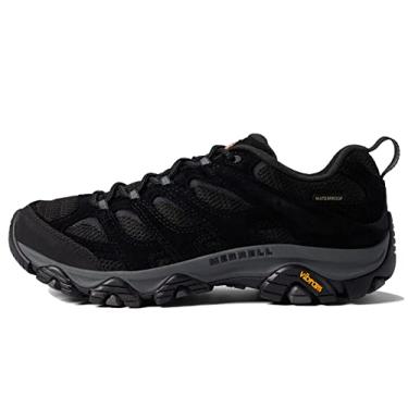 Imagem de Merrell Moab 3 masculino impermeável, Noite preta, 8.5