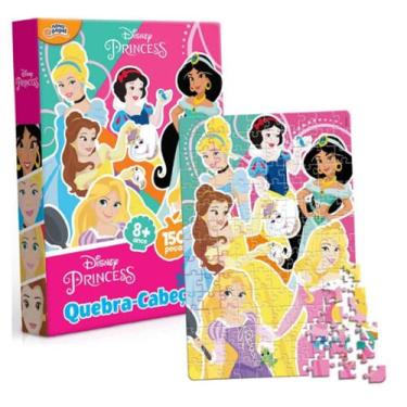 Imagem de Quebra Cabeça Puzzle Princesas 150 Peças - Toyster