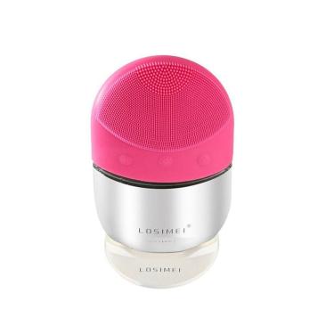 Imagem de Escova de limpeza facial elétrica, massagem de vibração ultrassônica